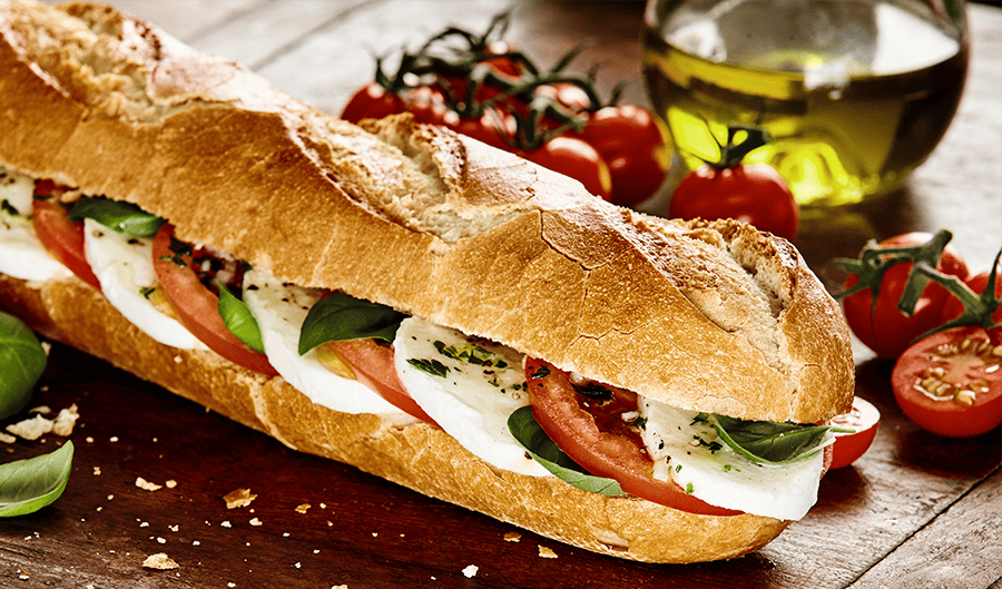 Panino gourmet con olio extravergine